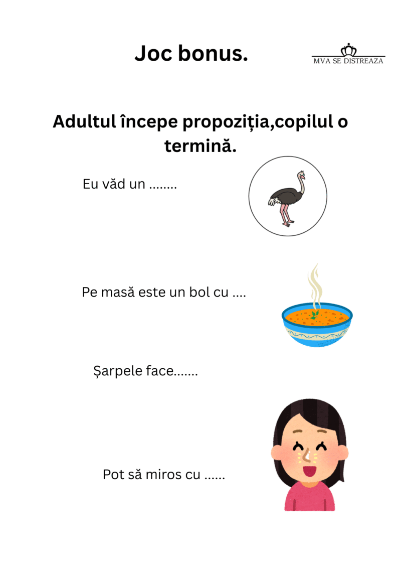 Sunetul S- fise logopedice pas cu pas